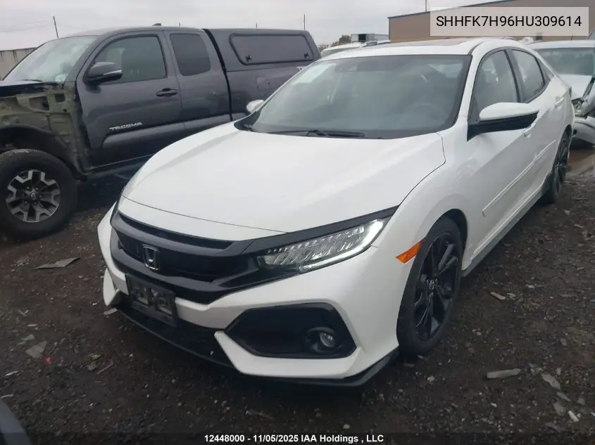 SHHFK7H96HU309614 2017 Honda Civic Sport Touring