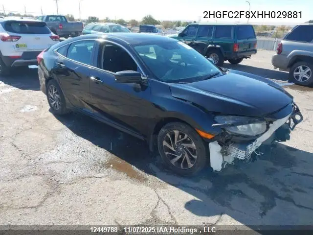 2HGFC2F8XHH029881 2017 Honda Civic