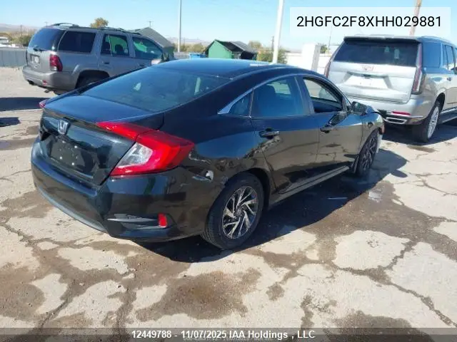 2HGFC2F8XHH029881 2017 Honda Civic