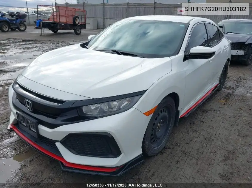 SHHFK7G20HU303182 2017 Honda Civic Lx
