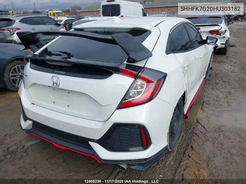 SHHFK7G20HU303182 2017 Honda Civic Lx