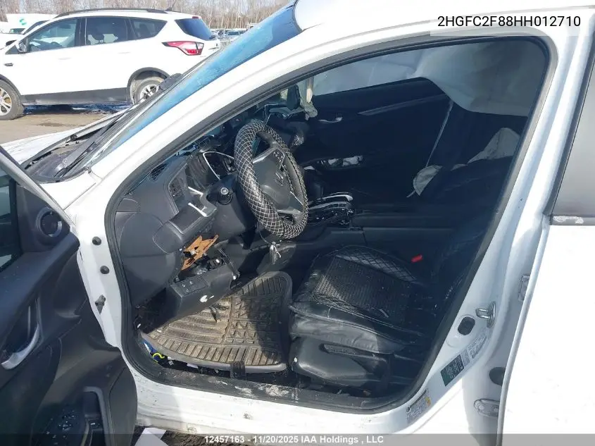2HGFC2F88HH012710 2017 Honda Civic Ex 4Dr