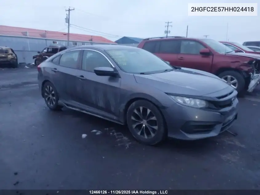 2HGFC2E57HH024418 2017 Honda Civic Lx