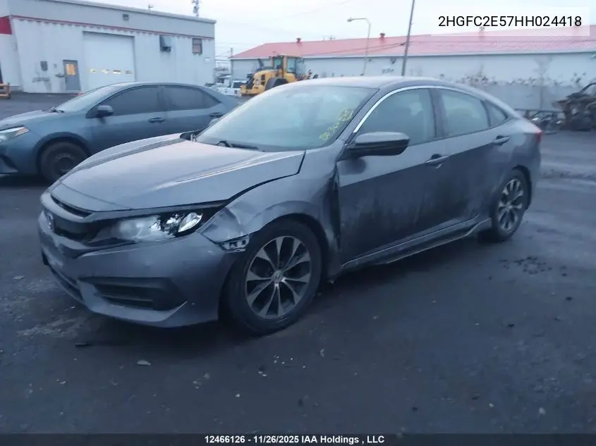2HGFC2E57HH024418 2017 Honda Civic Lx