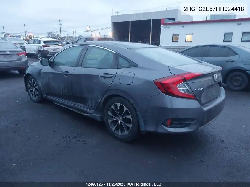 2HGFC2E57HH024418 2017 Honda Civic Lx