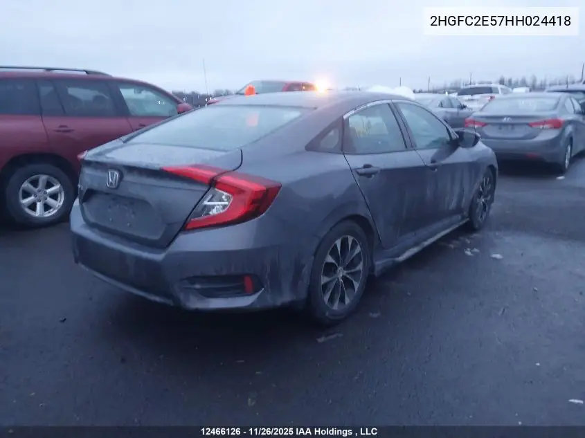 2HGFC2E57HH024418 2017 Honda Civic Lx
