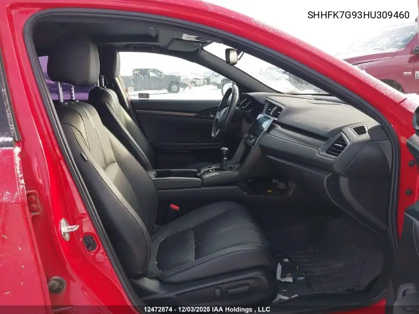 SHHFK7G93HU309460 2017 Honda Civic Hatchback