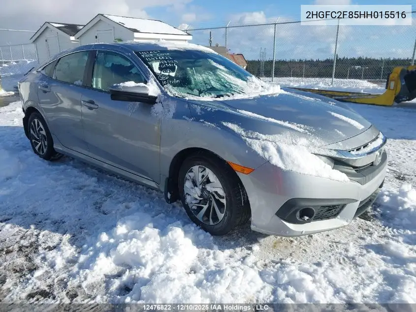 2HGFC2F85HH015516 2017 Honda Civic Ex