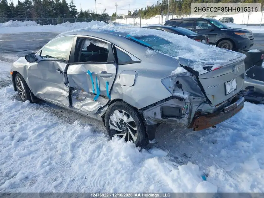 2HGFC2F85HH015516 2017 Honda Civic Ex