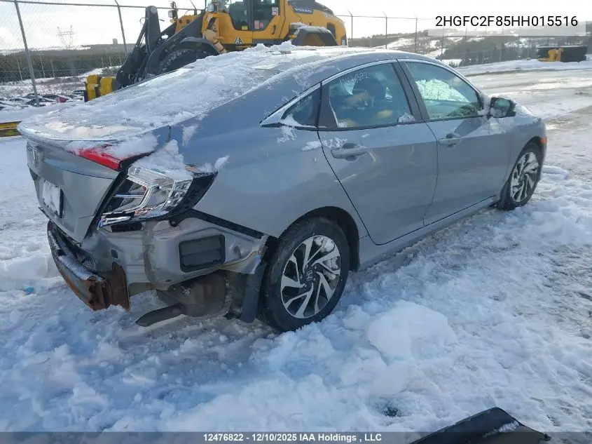 2HGFC2F85HH015516 2017 Honda Civic Ex
