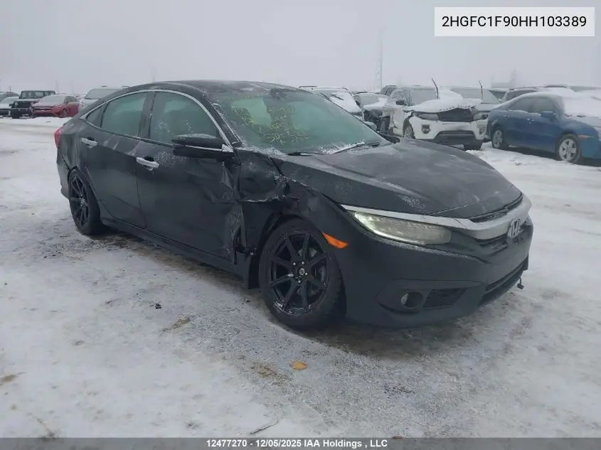 2HGFC1F90HH103389 2017 Honda Civic Touring