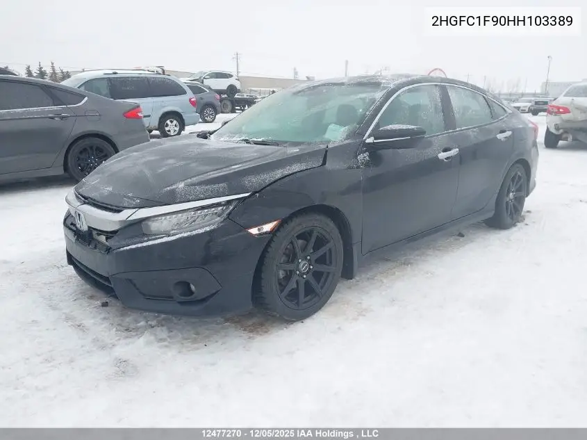 2HGFC1F90HH103389 2017 Honda Civic Touring
