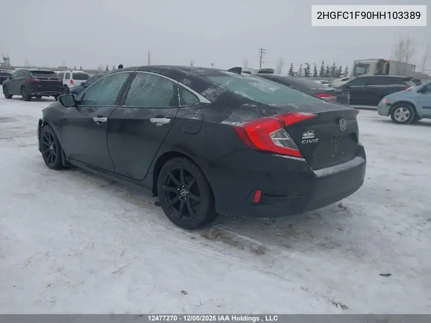 2HGFC1F90HH103389 2017 Honda Civic Touring
