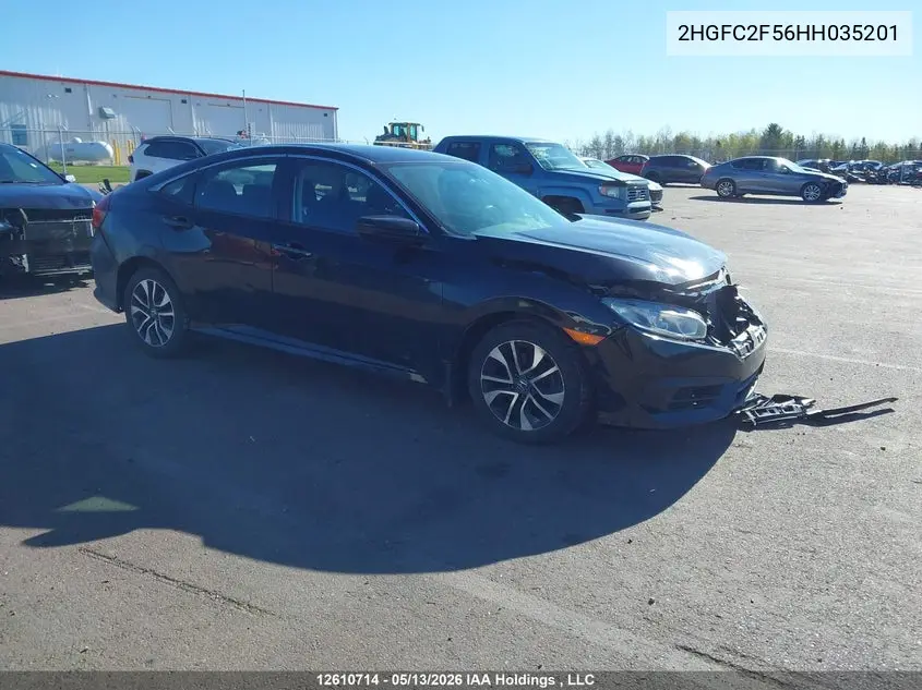 2HGFC2F56HH035201 2017 Honda Civic Lx
