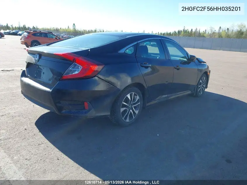 2HGFC2F56HH035201 2017 Honda Civic Lx