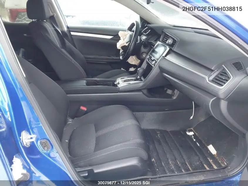 2HGFC2F51HH038815 2017 Honda Civic Sedan