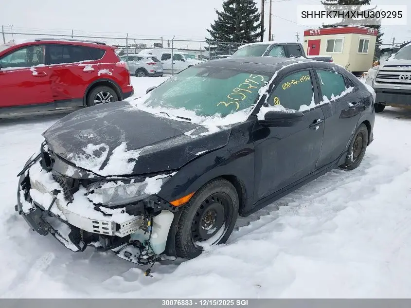 SHHFK7H4XHU309295 2017 Honda Civic Sport