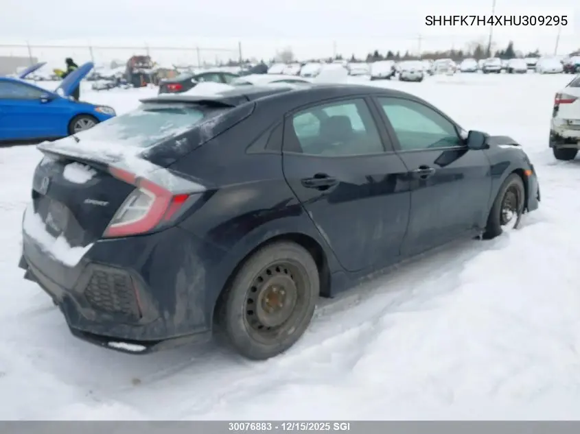 SHHFK7H4XHU309295 2017 Honda Civic Sport