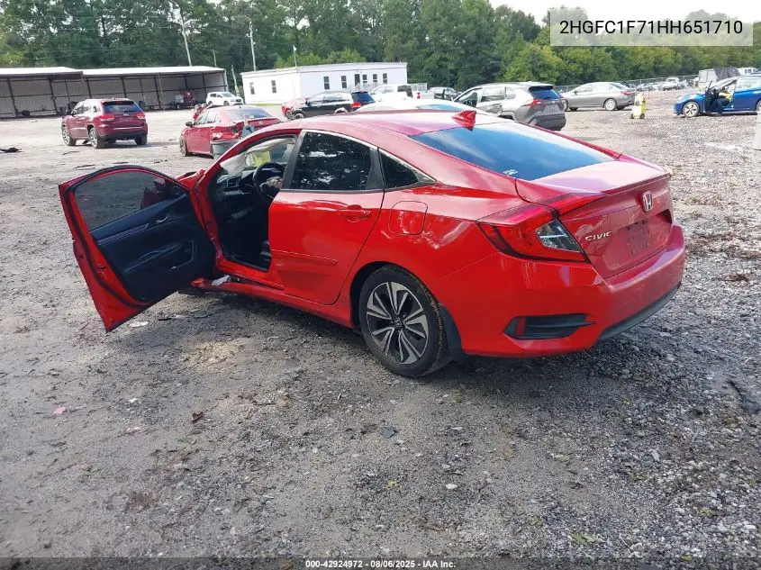 2HGFC1F71HH651710 2017 Honda Civic Ex-L