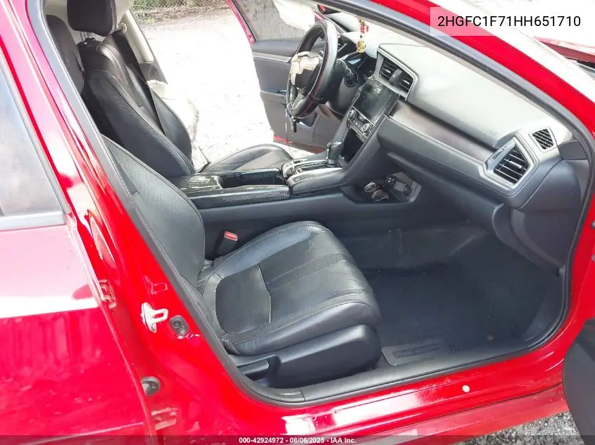 2HGFC1F71HH651710 2017 Honda Civic Ex-L