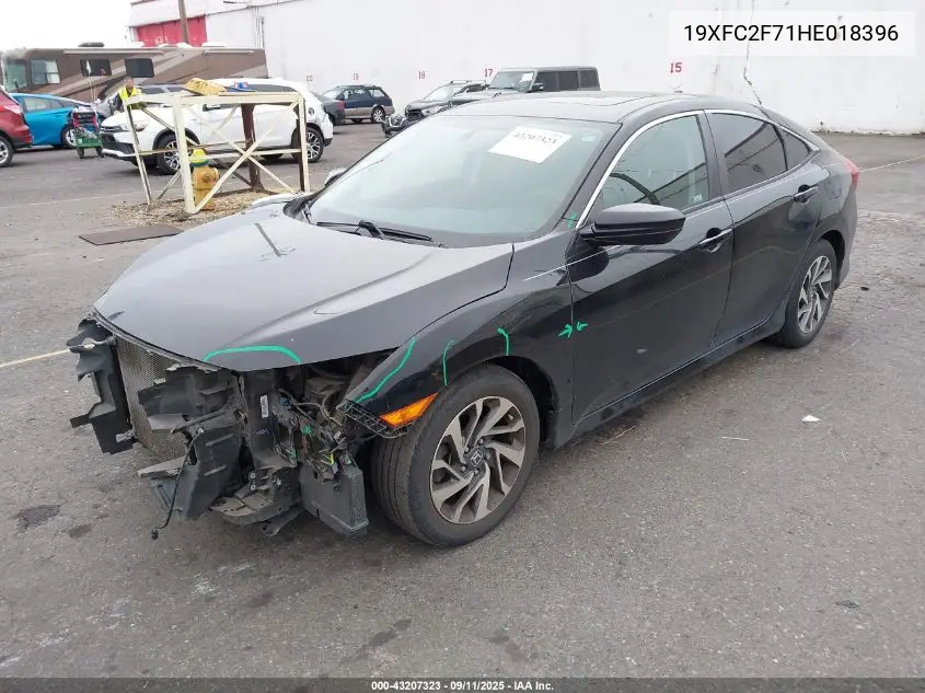 19XFC2F71HE018396 2017 Honda Civic Ex