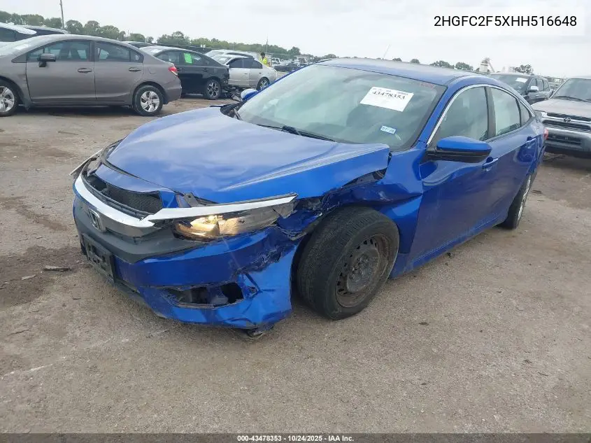 2HGFC2F5XHH516648 2017 Honda Civic Lx