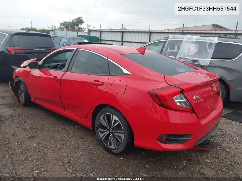 2HGFC1F33HH651544 2017 Honda Civic Ex-T