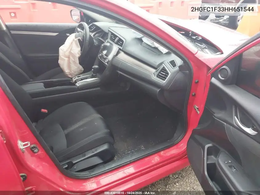 2HGFC1F33HH651544 2017 Honda Civic Ex-T