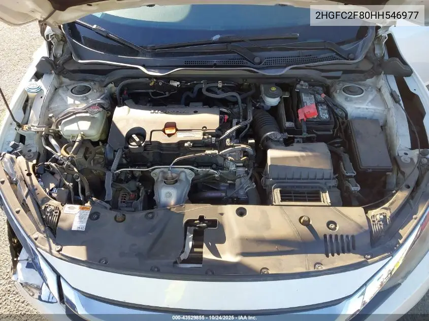 2HGFC2F80HH546977 2017 Honda Civic Ex