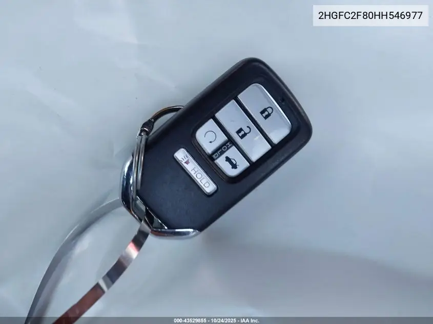 2HGFC2F80HH546977 2017 Honda Civic Ex