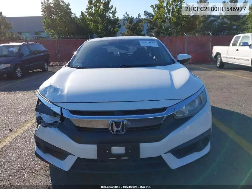 2HGFC2F80HH546977 2017 Honda Civic Ex