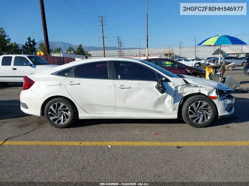2HGFC2F80HH546977 2017 Honda Civic Ex