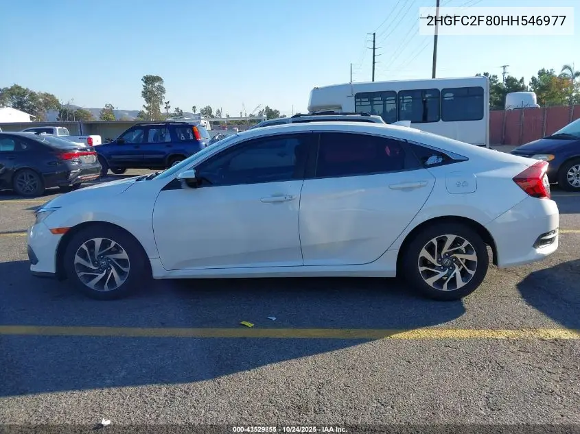 2HGFC2F80HH546977 2017 Honda Civic Ex
