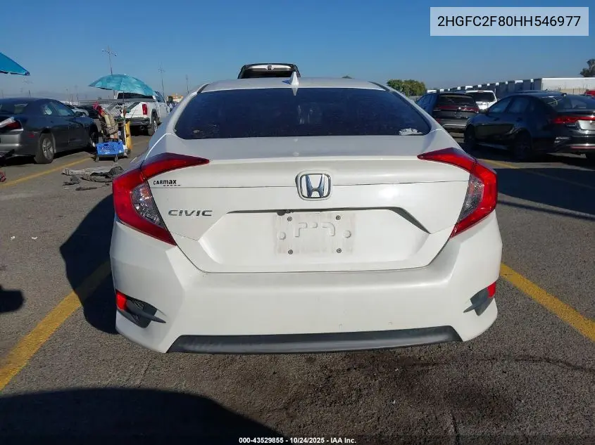 2HGFC2F80HH546977 2017 Honda Civic Ex