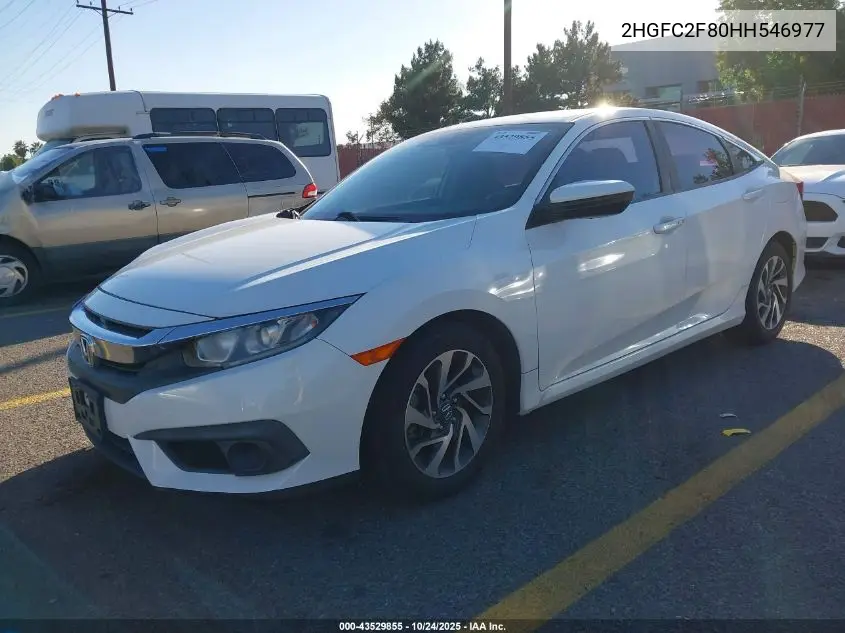 2HGFC2F80HH546977 2017 Honda Civic Ex