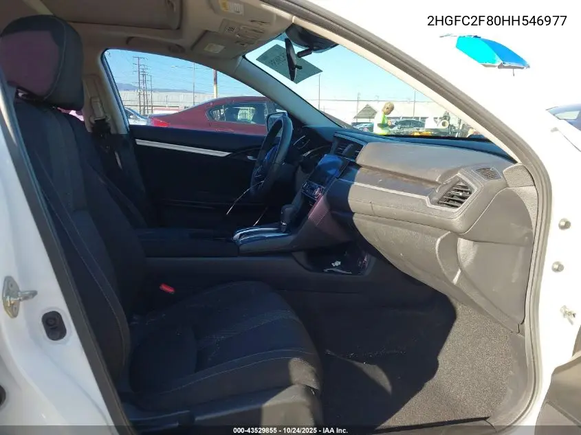 2HGFC2F80HH546977 2017 Honda Civic Ex