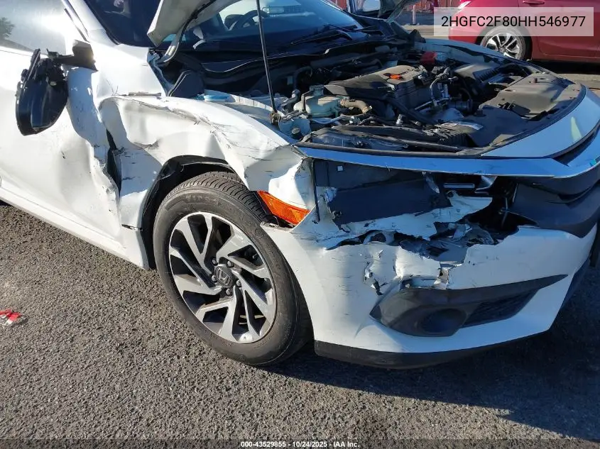 2HGFC2F80HH546977 2017 Honda Civic Ex