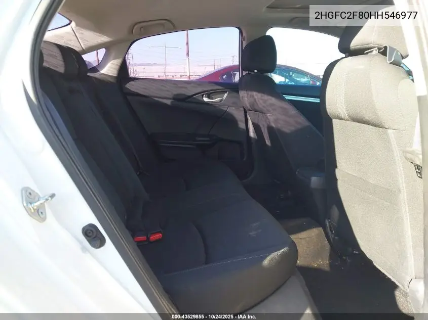 2HGFC2F80HH546977 2017 Honda Civic Ex
