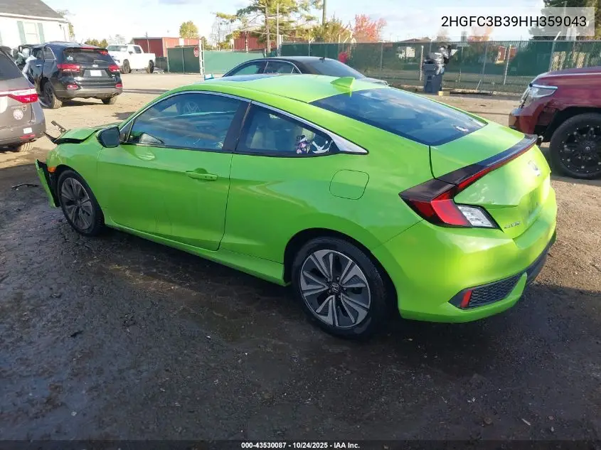 2HGFC3B39HH359043 2017 Honda Civic Ex-T