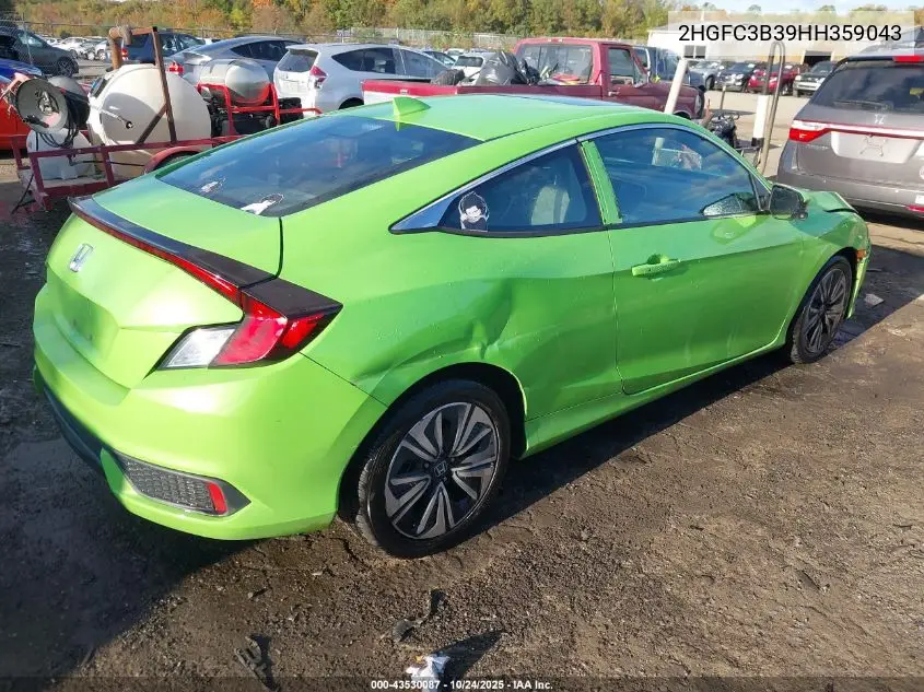2HGFC3B39HH359043 2017 Honda Civic Ex-T