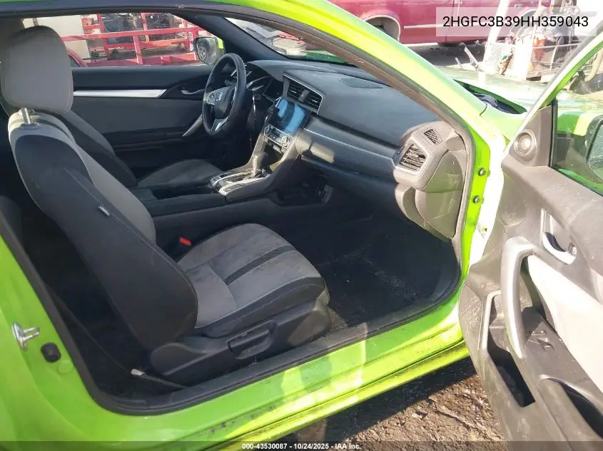 2HGFC3B39HH359043 2017 Honda Civic Ex-T