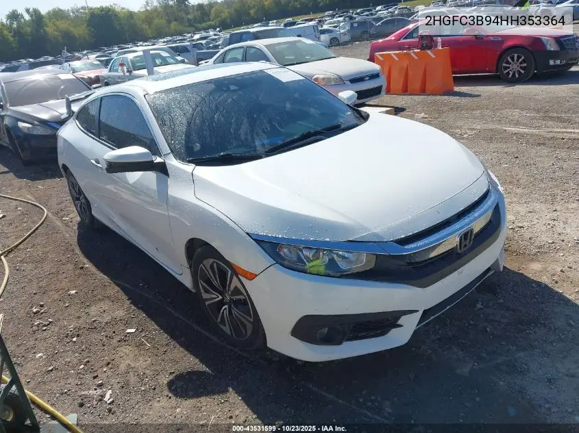 2HGFC3B94HH353364 2017 Honda Civic Touring