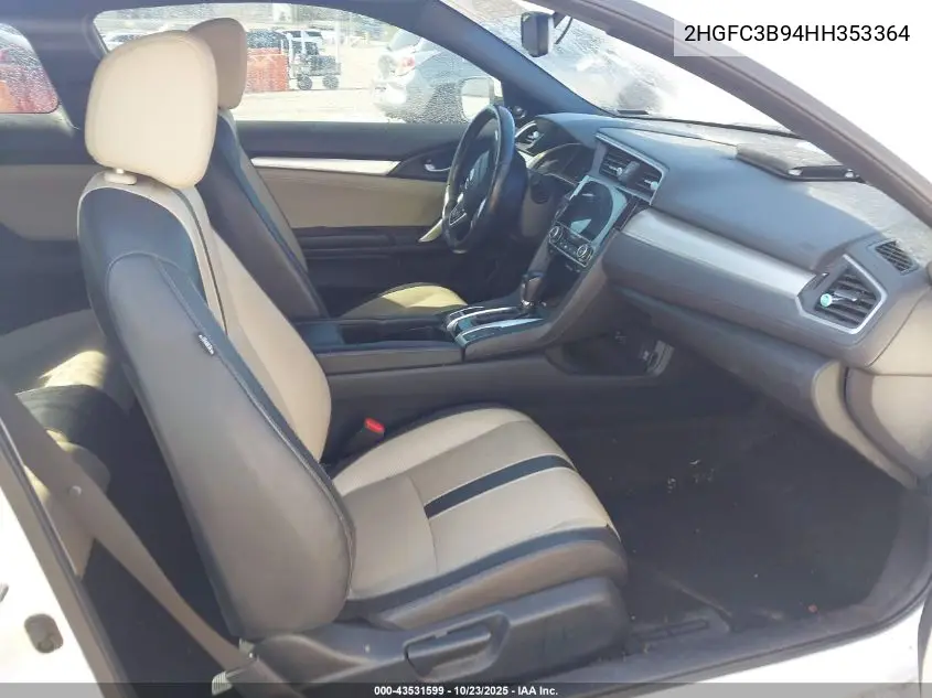 2HGFC3B94HH353364 2017 Honda Civic Touring