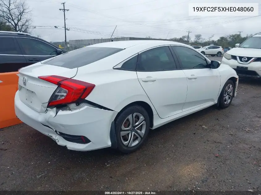 19XFC2F5XHE048060 2017 Honda Civic Lx