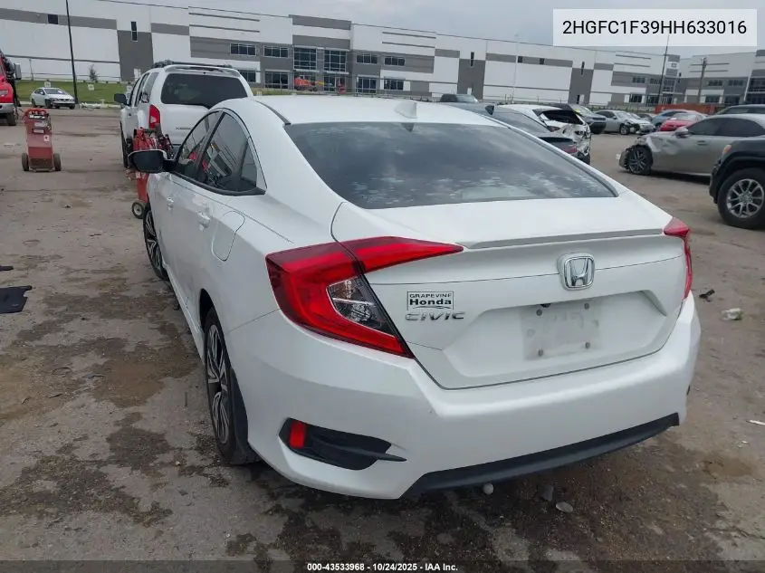 2HGFC1F39HH633016 2017 Honda Civic Ex-T
