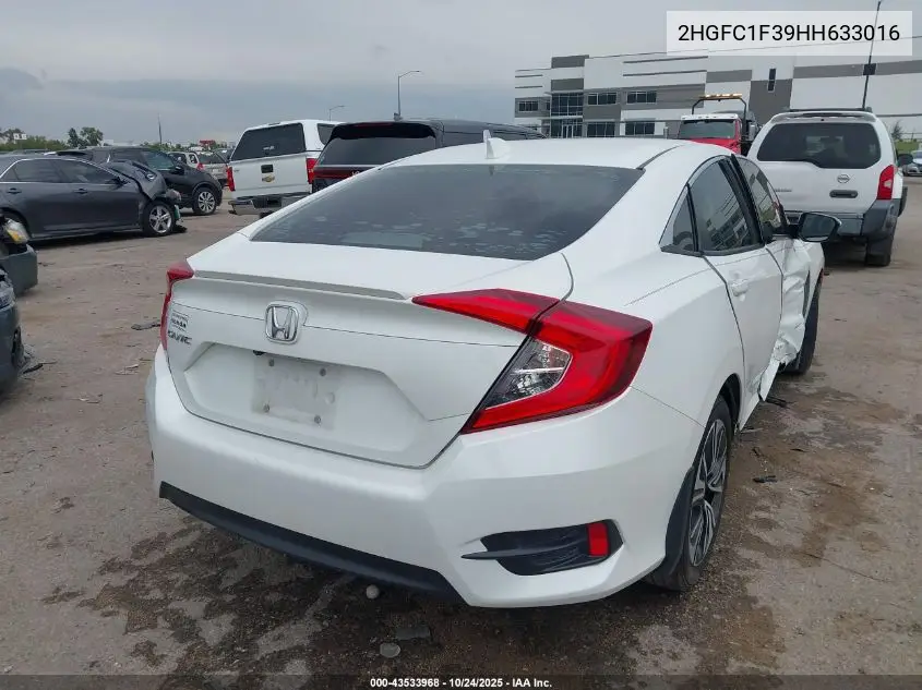 2HGFC1F39HH633016 2017 Honda Civic Ex-T