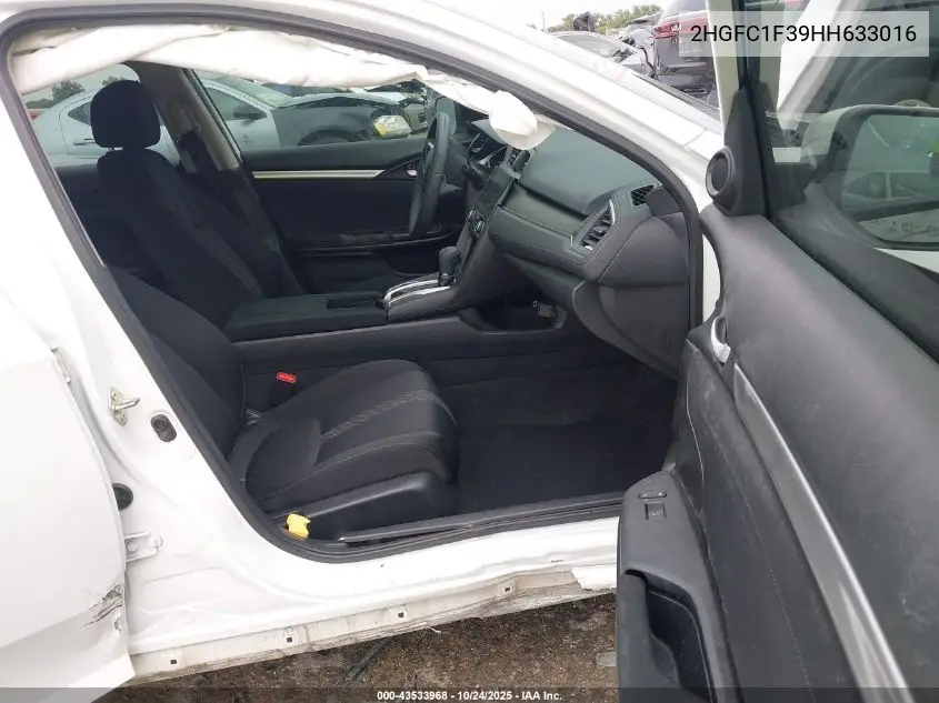 2HGFC1F39HH633016 2017 Honda Civic Ex-T