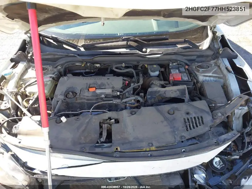 2HGFC2F77HH523851 2017 Honda Civic Ex