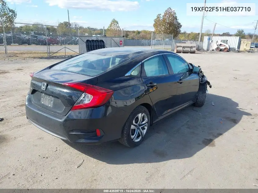 19XFC2F51HE037710 2017 Honda Civic Lx