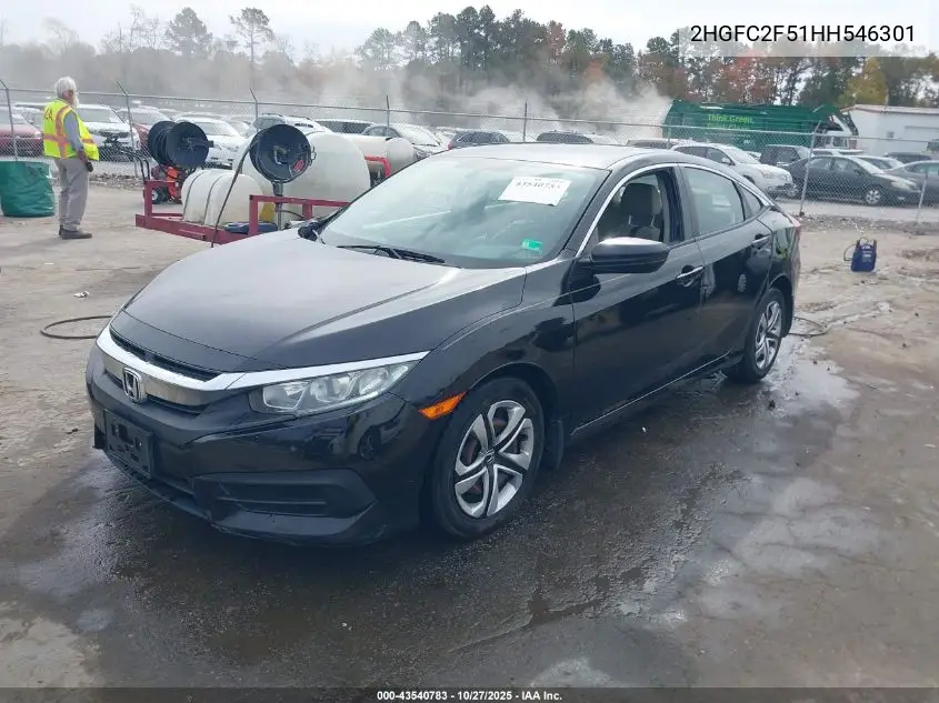 2HGFC2F51HH546301 2017 Honda Civic Lx